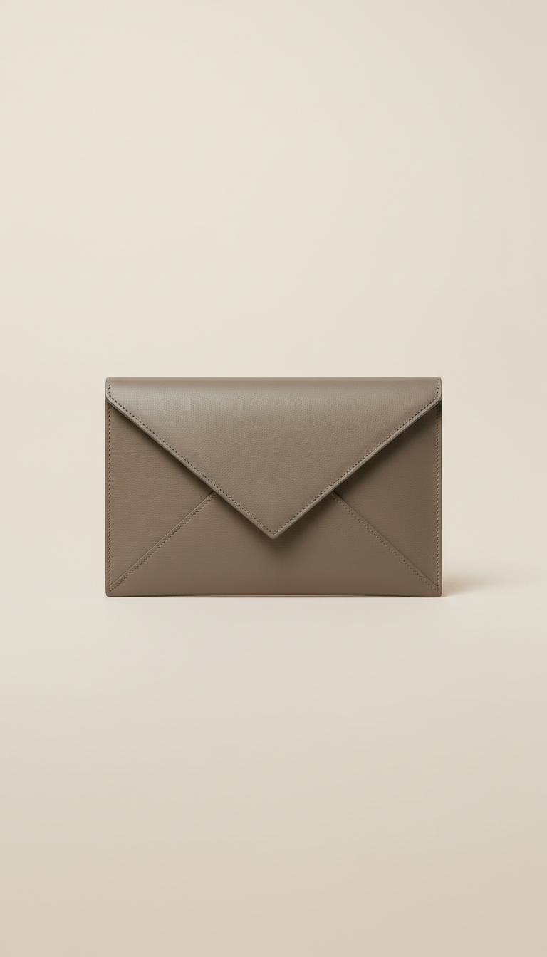 Leather Envelope Clutch