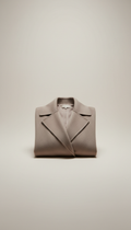 Cashmere Wrap Coat in Muted Taupe