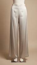 Silk Wide-Leg Trousers