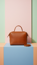 Structured Handbag In Full-Grain Leather
